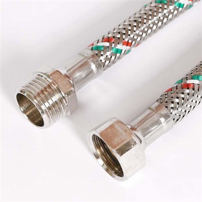 Гибкая подводка НВ 1/2", 100 см, DN 8, оплётка из нерж. стали 867419