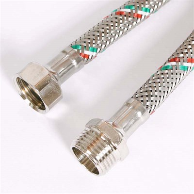 Гибкая подводка НВ 1/2", 150 см, DN 8, оплётка из нерж. стали 872000