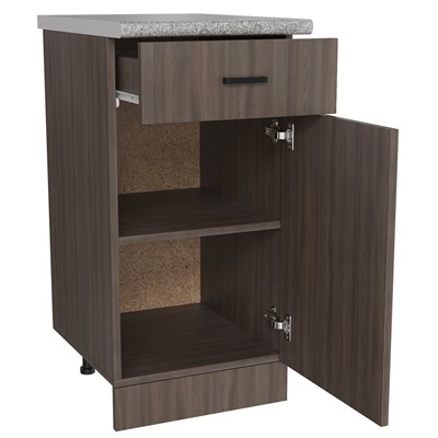 Стол разделочный 40 шимо/ясень темный (1 ящик), столешница гранит пёстрый 536398