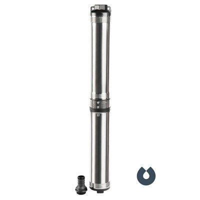 Скважинный насос ЕСО MIDI-5 3,5" (1,5 kВт, до 50л/мин,нап до 136м, эл пров 2 м) UNIPUMP 536325