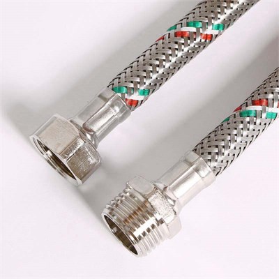 Гибкая подводка НВ 1/2", 30 см, DN 8, оплётка из нерж. стали 864056