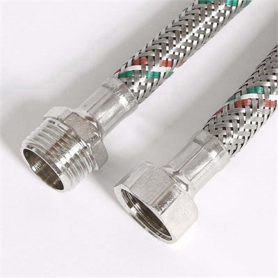 Гибкая подводка НВ 1/2", 40 см, DN 8, оплётка из нерж. стали 863738