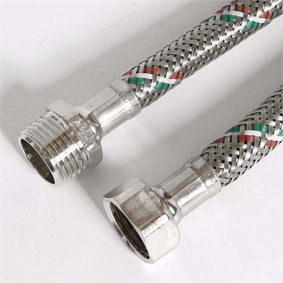 Гибкая подводка НВ 1/2", 50 см, DN 8, оплётка из нерж. стали 884385