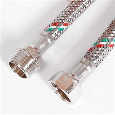 Гибкая подводка НВ 1/2", 80 см, DN 8, оплётка из нерж. стали 868226