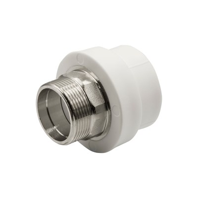 Муфта комб. нар 50х1 1/2'' под ключ EVER® plast БЕЛЫЙ (Россия) 538237