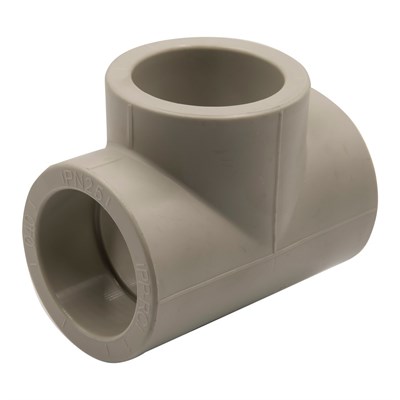 Тройник 40 EVER® plast  СЕРЫЙ (Россия) 538374