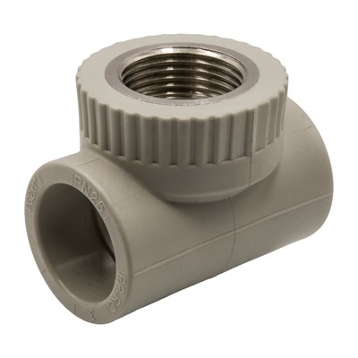 Тройник комб. вн 32х1''х32 EVER® plast  СЕРЫЙ (Россия) 538388