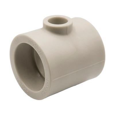 Тройник переходной 50х20х50 EVER® plast  СЕРЫЙ (Россия) 538401