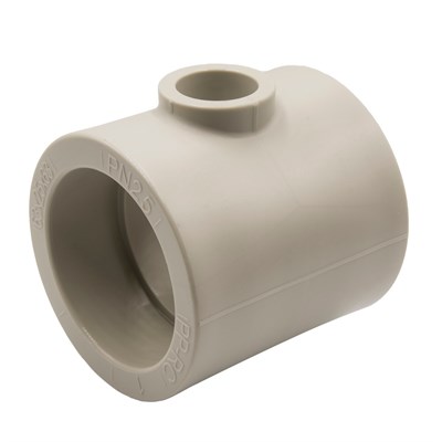 Тройник переходной 63х25х63 EVER® plast  СЕРЫЙ (Россия) 538406