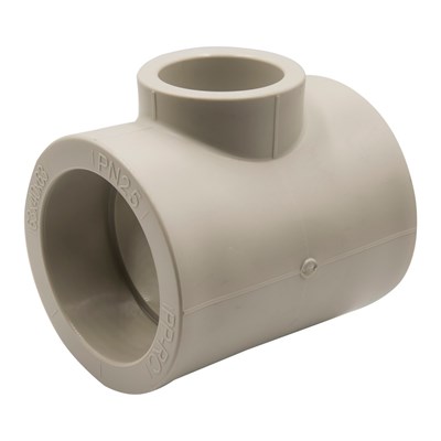 Тройник переходной 63х40х63 EVER® plast  СЕРЫЙ (Россия) 538408