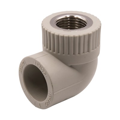 Уголок комб. вн 25х1/2'' EVER® plast  СЕРЫЙ (Россия) 538432