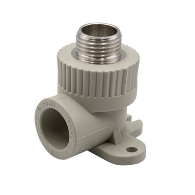 Уголок комб. нар 20х1/2'' с креплением EVER® plast   СЕРЫЙ (Россия) 538436