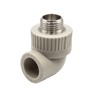 Уголок комб. нар 20х1/2'' EVER® plast  СЕРЫЙ (Россия) 538424