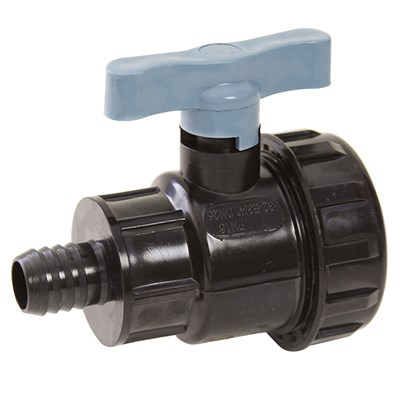 Кран шаровой 3/4 - 1 вн/штуцер на р/шл ПЭ PN16 ITAL* 539188