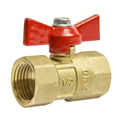 Кран шаровой 1/2'' вн/вн бабочка Практик 130  ГАЛЛОП 539799