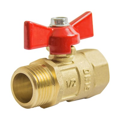 Кран шаровой 1/2'' вн/нар бабочка Практик 131  ГАЛЛОП 539800