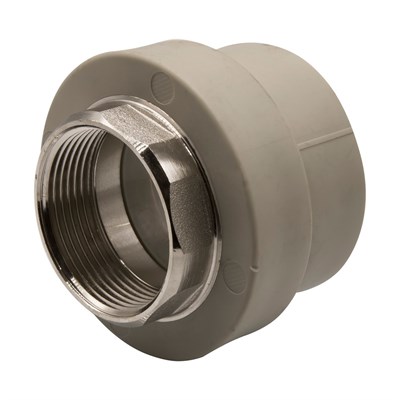 Муфта комб. вн 50х1 1/2'' под ключ EVER® plast  СЕРЫЙ (Россия) 538317