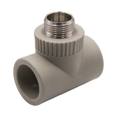 Тройник комб. нар 32х3/4''х32 EVER® plast  СЕРЫЙ (Россия) 538381