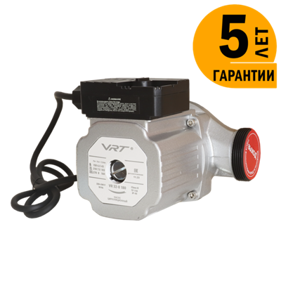 Насос циркуляционный VRT VR 32-8 180, 270/210/150 Вт, с гайками 538291