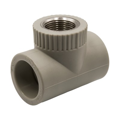 Тройник комб. вн 32х3/4''х32 EVER® plast  СЕРЫЙ (Россия) 538387