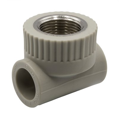 Тройник комб. вн 20х3/4''х20 EVER® plast  СЕРЫЙ (Россия) 538384