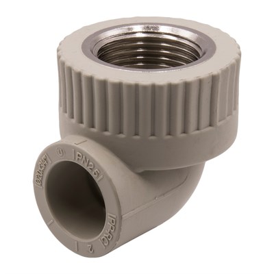 Уголок комб. вн 20х3/4'' EVER® plast  СЕРЫЙ (Россия) 538431