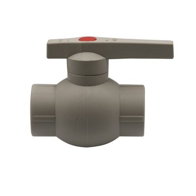 Кран шар 25 ручка PP-R EVER® plast  СЕРЫЙ (Россия) 538455