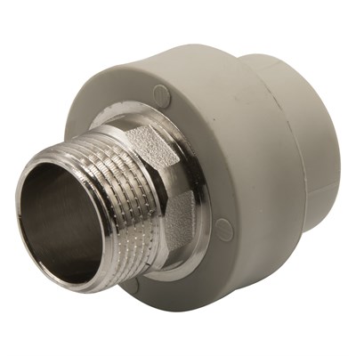 Муфта комб. нар 32х1'' под ключ EVER® plast  СЕРЫЙ (Россия) 538315