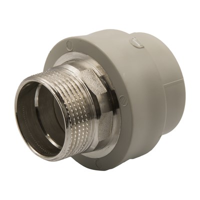 Муфта комб. нар 40х1 1/4'' под ключ EVER® plast  СЕРЫЙ (Россия) 538316