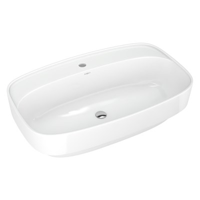 Раковина накладная на столешницу "Купер-65*43" ш*г, с отв. под смеситель (Kirovit) 540876