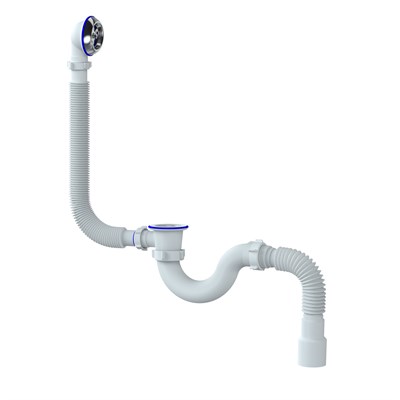 Обвязка на ванну 1 1/2*40 с пласт. вып.и переливом с гофрой 40*40/50 S32P UNICORN 541218