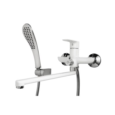 Смеситель для ванны и раковины 35к G2248 GAPPO L-излив, БЕЛЫЙ-ХРОМ 530293