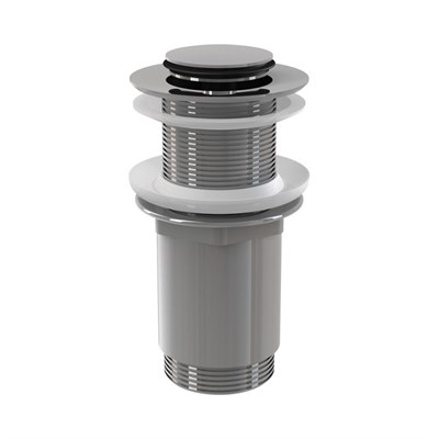 Донный клапан сифона для умывальника CLICK/CLACK 5/4", цельнометаллический с малой заглушкой, без пе 861512