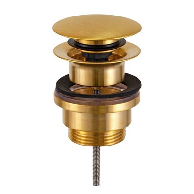 Донный клапан универсальный 1”1/4 Remer 905CCR114BG, золото брашированное 860991