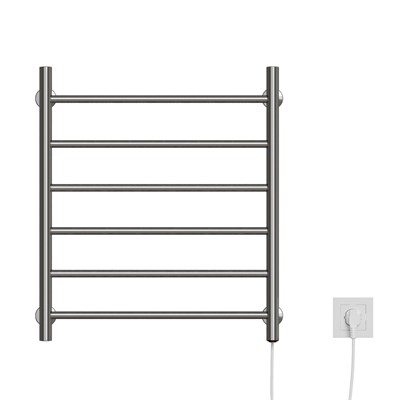 Полотенцесушитель электрический ЛЦ 60х50 6 перекл ПРЯМОЙ правый (кнопочный выкл, 255 Вт) ZOX 541762