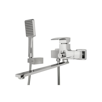 Смеситель для ванны и раковины 35к G2207 GAPPO див корп L-нос, ХРОМ 512343