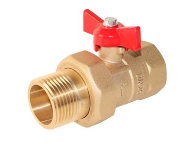 Кран шаровой со сгоном 1'' бабочка 11б27п1 Практик 132 ГАЛЛОП 542353