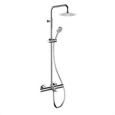 Душевая система Remer Elegance, верх. душ 25 см, с термостатическим смесителем, для ванны, хром 886881