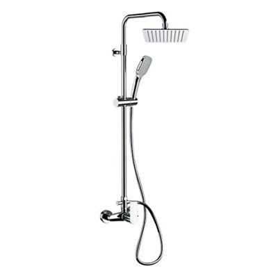 Душевая система Remer Energy Square Line, верх. душ 25 х 25 см для душа, хром 880500