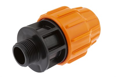 Муфта перех ПЭ с нар резьбой 40х1'' для дренажного шланга ''На Берлин'' ДЖИЛЕКС 542819