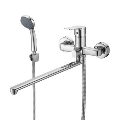 Смеситель для ванны и раковины 35к Milardo HELSB02M10 "Helic" излив 350мм  ХРОМ 543418