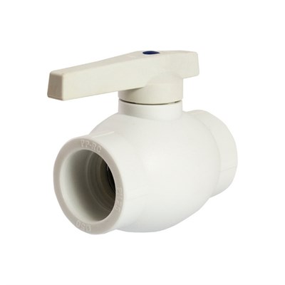 Кран шар 50 ручка PP-R EVER® plast БЕЛЫЙ (Россия) 543245