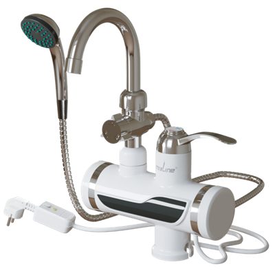 Проточный водонагреватель WH-004 (3,3 кВт, УЗО,умыв с лейкой,индикатор темп) MIXLINE 544219