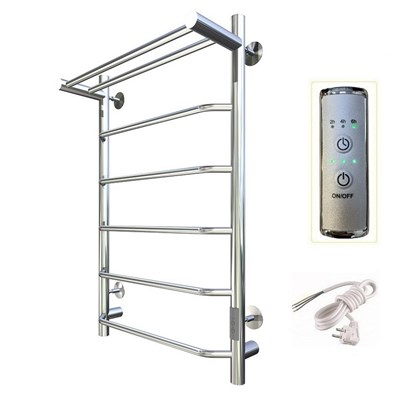 Полотенцесушитель электрический ЛЦ 80х50 7пер ТРАПЕЦИЯ ПОЛКА унив (скрыт подкл, таймер,342Вт) ТРУГОР 544637