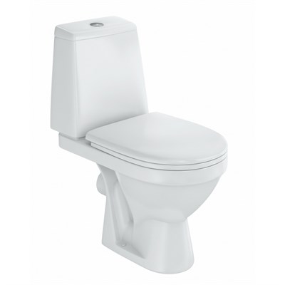 Унитаз-компакт "Браво" белый (гориз, нижн, сид. полип., 2-кн.арм.) (Rosa) 544694