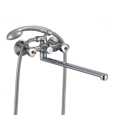 Смеситель для ванны и раковины 1/2 кер Milardo TRISBL2M10 "Tring"излив 324мм с аксесс. ХРОМ 544711