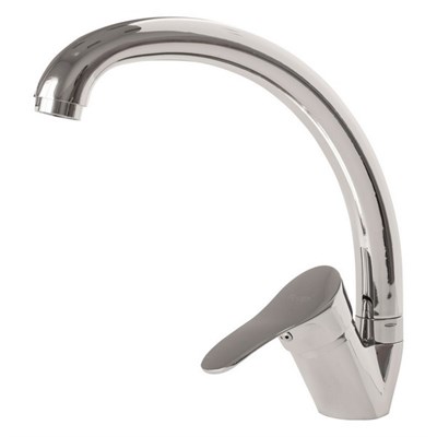 Смеситель для кухни 35к F4114-2 FRAP (выс.пов.излив, п/гайку, хром, силумин) 522584