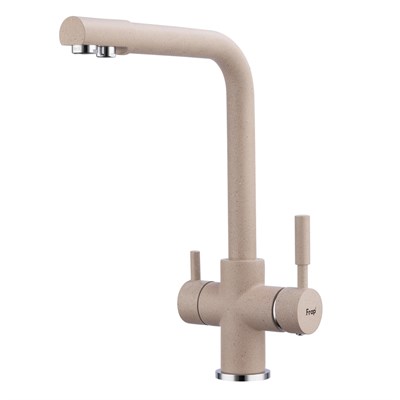 Смеситель для кухни 35к F4352-23 FRAP (выс.пов.излив, п/гайку, С ВЫХ. Д/ПИТ.ФИЛЬТРА, БЕЖЕВЫЙ, латунь 544370