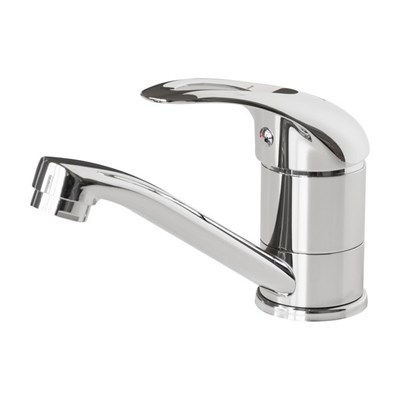 Смеситель для кухни 40к F4502-2-B FRAP (плоский пов.излив, п/гайку, хром, силумин) 543640