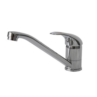 Смеситель для кухни 40к F4902-B FRAP (плоский пов.излив, п/гайку, хром, силумин) 544589